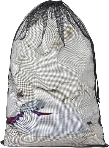 Miniatura 16 de Berlune Bolsas grandes de malla para lavandería, 24 x 36 pulgadas, juego de lavado a granel con cordón para uso comercial, dormitorios, alquileres