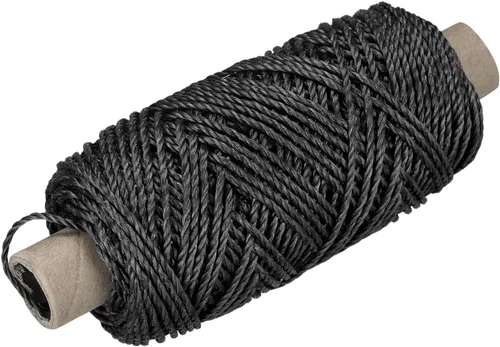 MECCANIXITY Twisted Mason Line - Cuerda de nailon color negro, 328.1 ft/109 yardas, 0.098 in de diámetro para redes, paisajismo, mejoras del hogar,