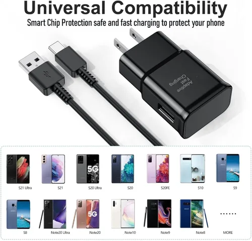 Miniatura 6 de Cargador USB C Samsung de carga rápida para teléfono Android tipo C de 6.6 pies para Samsung Galaxy Phone