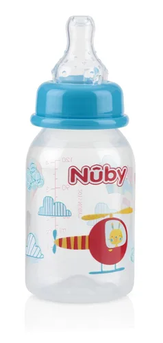 Miniatura 2 de Nuby Botella impresa antiderrames, 4 onzas, 1 paquete de 1 botella, los colores pueden variar