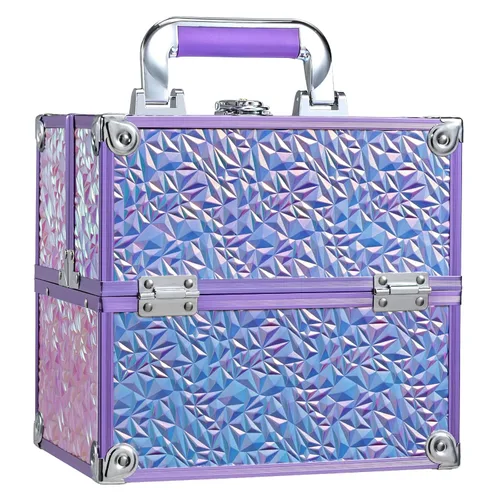Miniatura 10 de Frenessa Estuche de Maquillaje Caja de Maquillaje Organizador de Cosméticos Estuche Portátil de Artista de Maquillaje Estuche de Viaje Caja