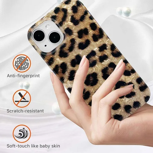 Miniatura 6 de J.west Funda compatible con iPhone 11, funda para iPhone 11, suave y brillante estampado de leopardo perlado con diseño de animales para mujeres