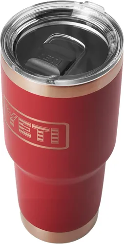 Miniatura 18 de YETI Rambler - Vaso aislado al vacío de acero inoxidable de 30 onzas con tapa MagSlider azul (Offshore Blue)