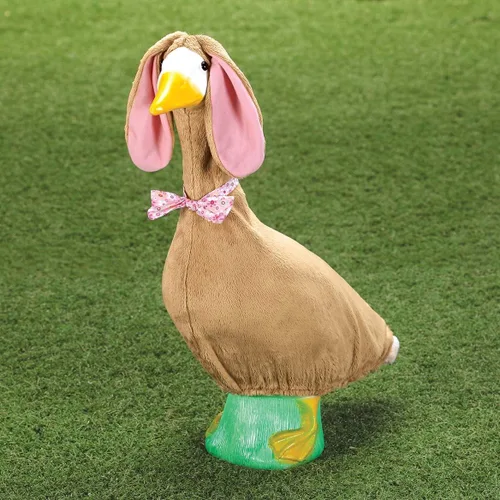 Miniatura 8 de Fox Valley Traders Gaggleville Easter Bunny Girl/Boy/Brown Outfit, Fits 23" H Large Porch Goose