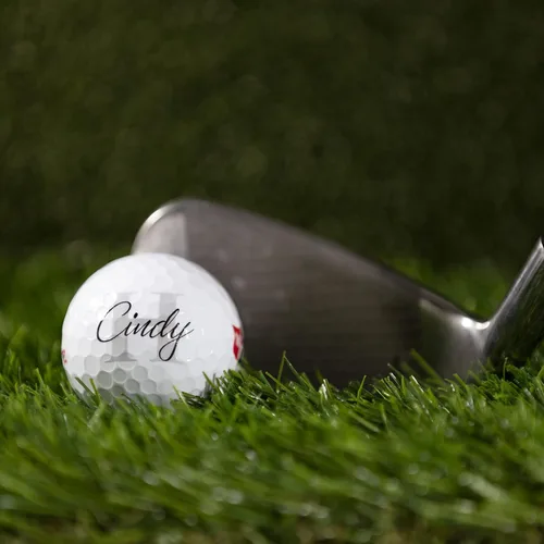 Miniatura 4 de Pelotas de golf personalizadas, manga de 3 pelotas de golf Wilson Staff Elite, diseños de monograma personalizados para añadir tu nombre e iniciales