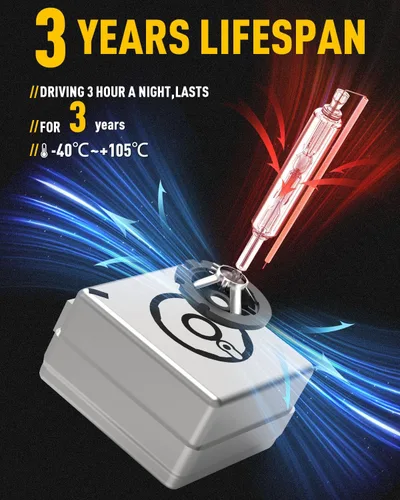 Miniatura 7 de Bombilla de Faros Delanteros HID Xenón D1S, Bombillas D1S 6000k Blanco Frío, 35W Haz Alto Bajo 66144 66140 85140 85415 Reemplazo de Faro Delantero