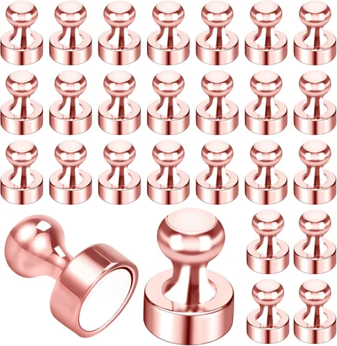 Miniatura 17 de Paquete de 10 imanes de nevera para adultos, imanes de metal fuerte, imanes redondos pequeños para refrigerador, pizarra blanca, casillero, pizarra
