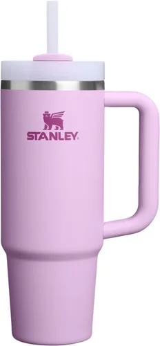 Miniatura 111 de Stanley Quencher H2.0 - Vaso de acero inoxidable con asa, pajilla y tapa FlowState giratoria de 3 posiciones; aislamiento térmico, sin BPA; apto