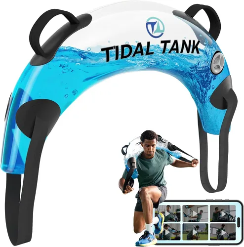 Tidal Tank Tube - La bolsa Aqua Bag original - Bolsa de peso de agua de hasta 49 libras - Bolsas de arena ajustables para entrenamiento alternativo