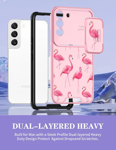 Miniatura 5 de Funda para Samsung Galaxy S22 Plus con diseño de flamencos para mujer, funda de teléfono linda y femenina, diseño bonito de animales, estético