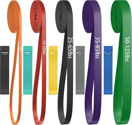 Miniatura 20 de Pull Up Bands, Resistance Bands Set, Exercise Workout Bands for Men & Women, Ideal for Body Stretching, Physical Therapy and Muscle Training