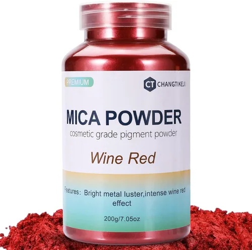 Miniatura 22 de CHANGTIKEJI Polvo de Mica ，100 Colores - 10g/Botella de Pigmento Natural para Resina Epóxica，Brillo de Labios，Sombra de Ojos,Ambientadores