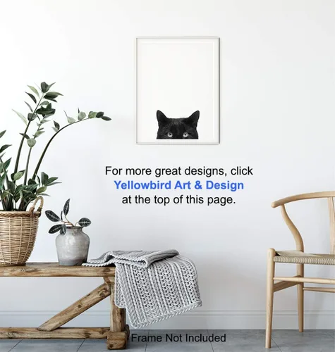 Miniatura 5 de Foto artística de pared de gato negro, impresión única de 8 x 10 pulgadas, moderna, contemporánea, 8 x 10 pulgadas, regalo para animales, mascotas
