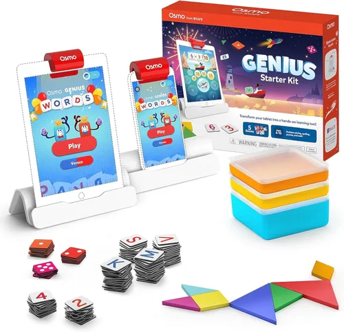 Miniatura 8 de Osmo - Kit de inicio Genius para tableta Fire, 5 juegos educativos de aprendizaje, edades de 6 a 10 años, ortografía, matemáticas y creatividad