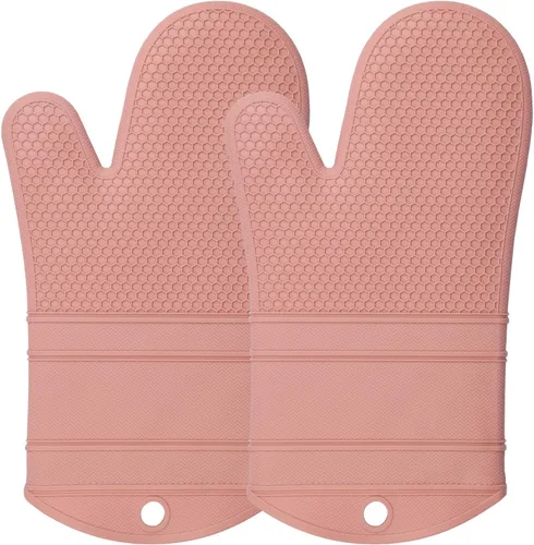 Miniatura 20 de YUTAT Silicone Oven Mitts,Heat Resistant 500F Kitchen Mitts 2PCS,Waterproof Cooking Gloves with Soft Polyester Filling for Kitchen Cooking Baking