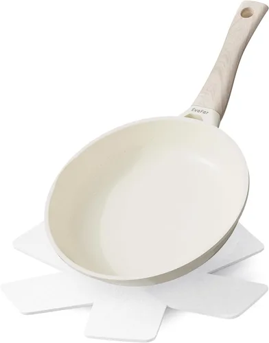 Sartén de granito, sartenes antiadherentes de 8 pulgadas, sartenes antiadherentes ligeras para tortillas y huevos, utensilios de cocina no tóxicos