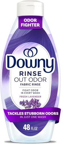 Downy RINSE & REFRESH Suavizante para ropa y removedor de olores para lavandería, Lavanda Fresca, 1,41 l, Seguro para TODOS los tejidos, Suave para