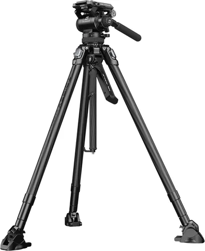 Miniatura 12 de SmallRig AD-80 FreeBlazer - Sistema de trípode de video resistente, 75 pulgadas de alto, cabezal fluido, ajuste de altura de un solo paso, placa QR