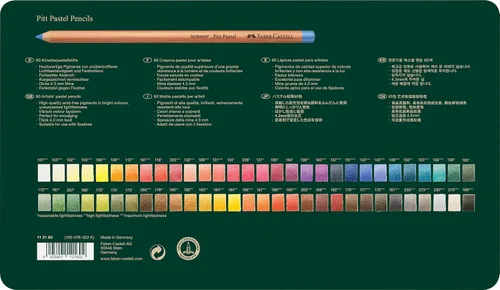 Miniatura 4 de Faber-Castell Lápices pastel Pitt® - Lata de 60