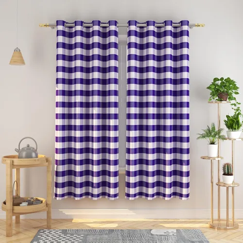 Miniatura 128 de Cortinas de 24 pulgadas de largo con diseño Buffalo Check Gingham Plaid para ventanas de cocina y baño, tratamiento para ventanas con 2 paneles
