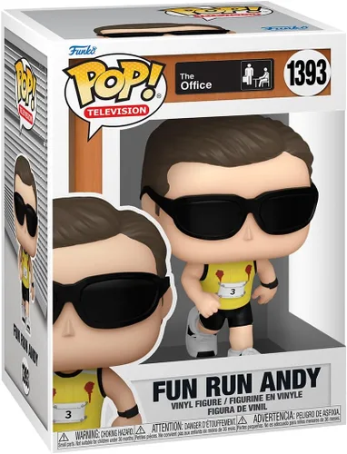 Funko POP! TV: The Office - Fun Run Andy Bernard - Figura de vinilo coleccionable - Idea de regalo - Producto oficial - para niños y adultos - Fans