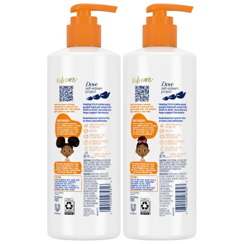 Miniatura 2 de Dove Set de Champú y Acondicionador - Colección Love, para Cabello Rizado, Niños, Cabello Ondulado Productos 17.5 Oz (Set de 2 Piezas)