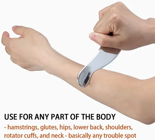 Miniatura 6 de Herramientas Gua Sha, herramienta de masaje de raspado de acero inoxidable, herramientas IASTM, herramientas de raspado miofascial para terapia