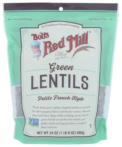Bob's Red Mill Lentejas verdes francesas, 24 onzas