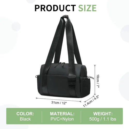 Miniatura 3 de Mini bolsa de gimnasio para mujeres y niñas, bonita bolsa de gimnasio con compartimento húmedo, impermeable para yoga, viajes, entrenamiento, bolsa