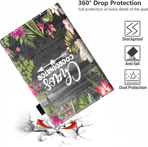 Miniatura 6 de Funda para tablet Kindle Fire 7 (12ª generación, versión 2022) último modelo de 7 pulgadas, funda delgada de piel sintética con soporte para tarjeta