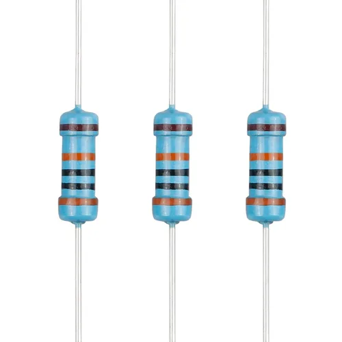 Miniatura 97 de 100 resistencias de 1 ohm 1/2 W (0.5 vatios) ±1% tolerancia de película metálica, resistencia fija de múltiples valores de resistencia opcional