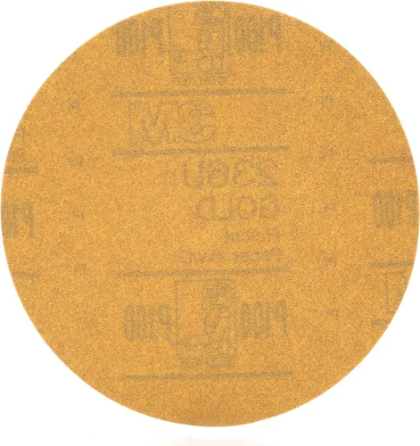 Miniatura 12 de 3M 182 Hookit - 236U Oro 6 pulgadas, P1C, disco de película antipolvo., 3, Dorado