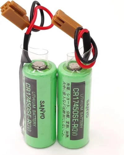 Miniatura 3 de Batería PLC CR17450SE-R de 3 V 2500 mAh con resistencia para sistema CNC FANUC A98L-0031-0012 con enchufe