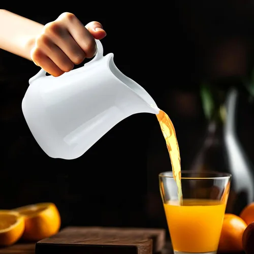 Miniatura 3 de HIC Kitchen - Jarra para cremas con asa, porcelana fina, capacidad de 16 onzas, para café, té, aderezos, jarabes, salsas