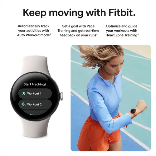 Miniatura 7 de Google Pixel Watch 2 con lo mejor de Fitbit y Google - Seguimiento de frecuencia cardíaca, gestión del estrés, características de seguridad - Reloj