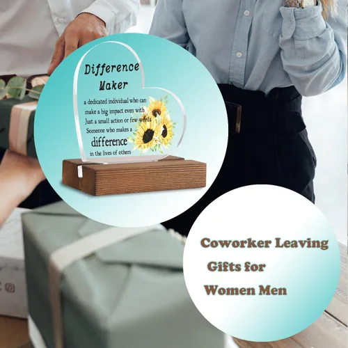 Miniatura 3 de Regalos de agradecimiento para profesores Mon Difference Maker Decoración de escritorio para profesores, mujeres, líderes, abucheos, regalos