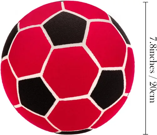 Miniatura 2 de Linkidea Balón de fútbol tamaño 4 para interior, pelota de fútbol suave para el interior de la casa, divertido regalo de fútbol para niños con bomba