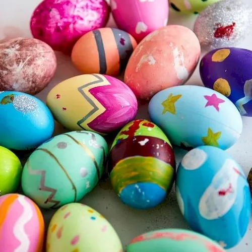 Miniatura 3 de ZOENHOU 40 huevos de Pascua de madera de 2.4 x 1.8 pulgadas para pintar, huevos de Pascua de madera sin terminar de calidad, huevos de madera sin