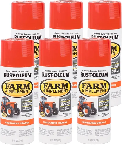 Miniatura 72 de Rust-Oleum 280131-6PK Pintura en aerosol para granjas e implementos, 12 onzas líquidas, color azul Ford, paquete de 6 Ford azul