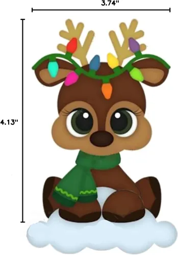 Miniatura 7 de Troqueles de metal de ciervo de Navidad, lindos animales, plantillas de corte de alce para manualidades, álbumes de recortes, fotos, troqueles