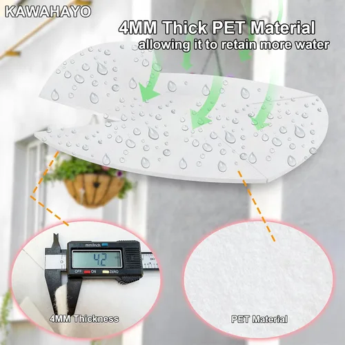 Miniatura 6 de Revestimiento de cesta colgante de autorriego para almacenamiento de agua para revestimiento de coco absorbe la alfombrilla de agua, dispositivo