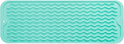 Miniatura 76 de MicoYang Alfombrilla de silicona para secado de platos para múltiples usos, fácil de limpiar, ecológica, resistente al calor, alfombrilla