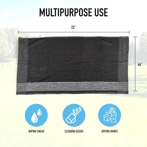 Miniatura 5 de Toalla de Golf Caddy - Toalla de Caddie Extra-Grande de 22" X 44" Utilizada por Profesionales del Tour, Algodón Suave Premium, Absorción Superior