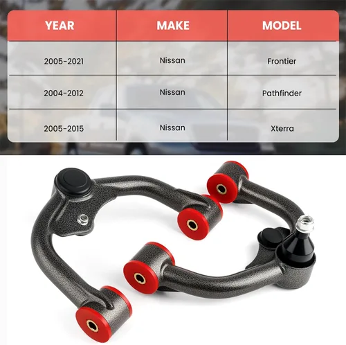 Miniatura 2 de Brazos de control superiores delanteros con conjunto de rótula para Nissan Pathfinder 2005-2012, Frontier 2005-2021, Xterra 2005-2015 Kit