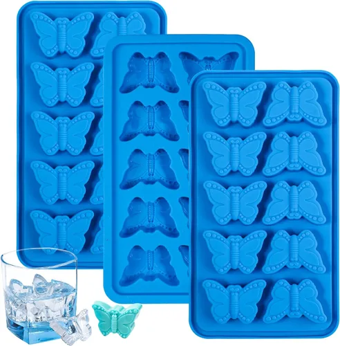 Miniatura 8 de Webake Moldes para cubitos de hielo de conejo de Pascua, moldes de silicona de conejo de 8 cavidades para chocolate, dulces, cubitos de hielo