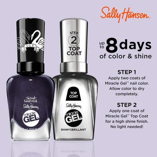 Miniatura 4 de Sally Hansen Miracle Gel x The School for Good and Evil Collection - Lesso Go - 0.5 onzas líquidas