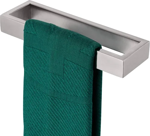 Miniatura 14 de KOKOSIRI Anillos de toalla cepillados de oro para toallas de mano Barras de toalla de 9 pulgadas para cocina Organizador de toallas de acero Oro
