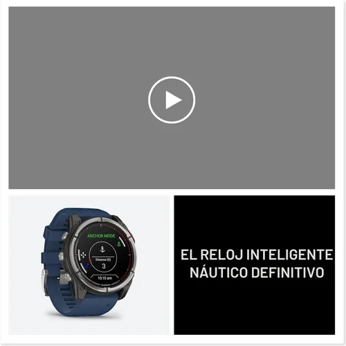 Miniatura 8 de Garmin® quatix® 8, 51 mm, reloj inteligente GPS marino, pantalla AMOLED brillante, controles de trazador de cartas, linterna incorporada