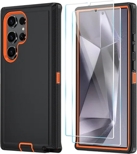 Miniatura 14 de ONOLA Funda compatible con Samsung Galaxy S24 Ultra con protector de pantalla HD, resistente a los golpes y a las caídas, funda de 3 capas