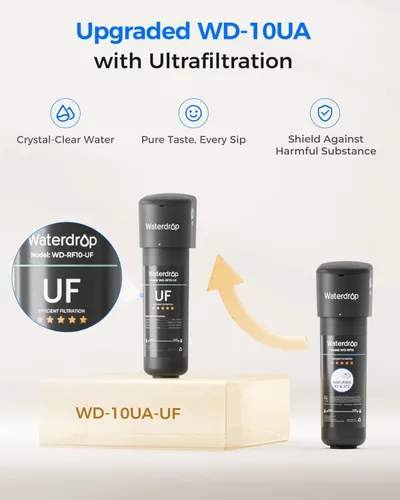 Miniatura 4 de Waterdrop 10UA-UF - Sistema de filtro de agua para debajo del fregadero, 1 año, reduce el plomo, el cloro, el mal sabor y el olor, se conecta